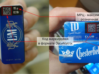 Маркировка никотиносодержащих продуктов